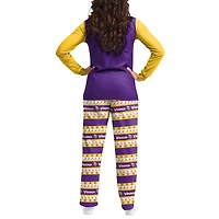 Women's FOCO Purple Minnesota Vikings Wordmark Ugly Pajama Set