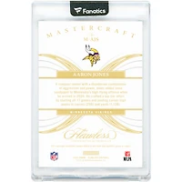 Aaron Jones Minnesota Vikings 2025 Panini Flawless Mastercraft Triple Relic #M-AJS #12/15 Card