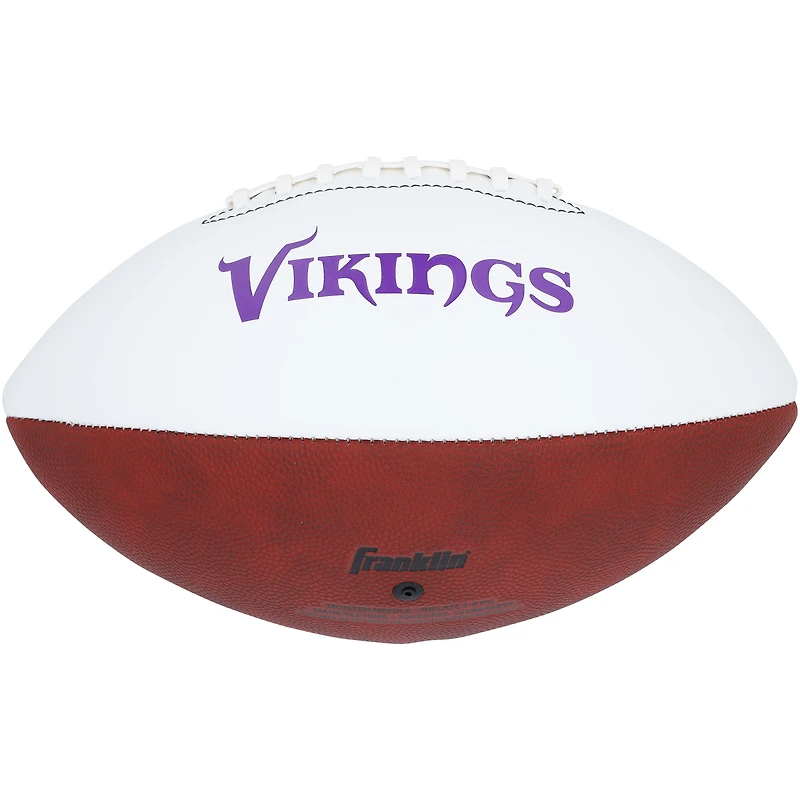 Aaron Jones Minnesota Vikings Autographed Franklin White Panel Football