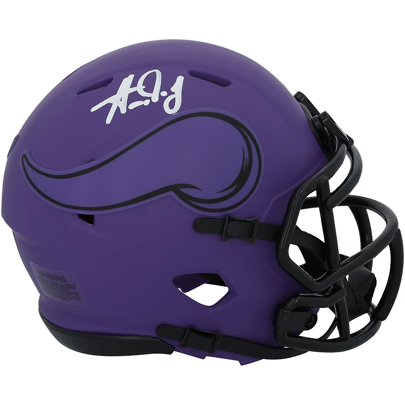 Aaron Jones Minnesota Vikings Autographed Riddell Rave Speed Mini Helmet