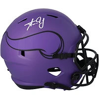 Aaron Jones Minnesota Vikings Autographed Riddell Rave Speed Replica Helmet  