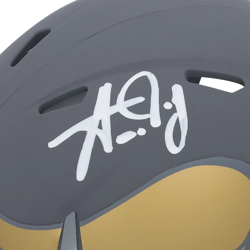 Aaron Jones Minnesota Vikings Autographed Riddell Slate Speed Mini Helmet