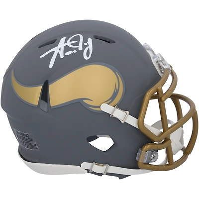 Aaron Jones Minnesota Vikings Autographed Riddell Slate Speed Mini Helmet