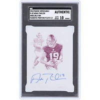 Adam Thielen Minnesota Vikings Autographié 2018 Panini Impeccable Incredible Ink Magenta Printing Plate #II-AT #1/1 SGC Authenticated Auto 10 Card