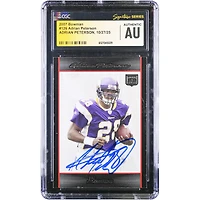 Adrian Peterson Minnesota Vikings Autographed 2007 Bowman #126 CGC Fanatics Witnessed Authenticated Rookie Card