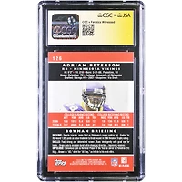 Adrian Peterson Minnesota Vikings Autographed 2007 Bowman #126 CGC Fanatics Witnessed Authenticated Rookie Card