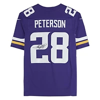 Maillot Nike Vapor F.U.S.E. violet dédicacé par Adrian Peterson des Vikings du Minnesota