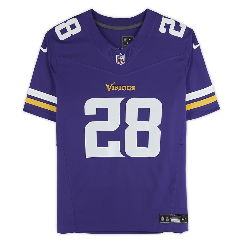 Maillot Nike Vapor F.U.S.E. violet dédicacé par Adrian Peterson des Vikings du Minnesota