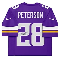 Maillot Nike Vapor F.U.S.E. violet dédicacé par Adrian Peterson des Vikings du Minnesota
