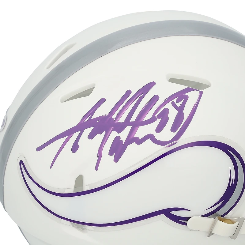 Adrian Peterson Minnesota Vikings Autographed Riddell 2024 Alternate Speed Mini Helmet