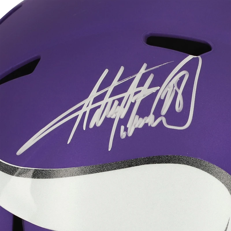Adrian Peterson Minnesota Vikings Autographed Riddell Speed Replica Helmet