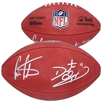 Cris Carter & Daunte Culpepper Minnesota Vikings Autographed Wilson Duke Full Color Football