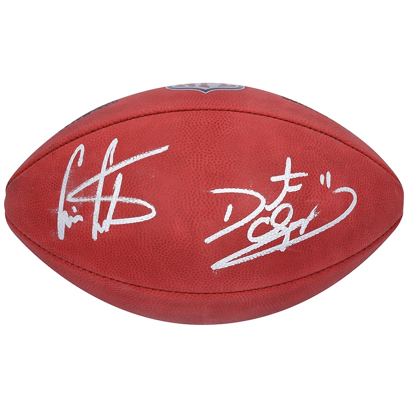 Cris Carter & Daunte Culpepper Minnesota Vikings Autographed Wilson Duke Full Color Football