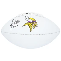 Ballon de football américain Franklin White Panel autographié par Cris Carter, Minnesota Vikings
