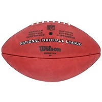 Ballon de football américain Wilson Duke en couleur, autographié par Cris Carter (Minnesota Vikings), avec inscription « HOF 13 ».