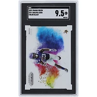 Carte Panini Prizm Color Blast #CB-6 SGC 2021 des Vikings du Minnesota de Dalvin Cook authentifiée 9,5