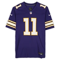 Maillot de match rétro violet Nike autographié par Daunte Culpepper des Vikings du Minnesota