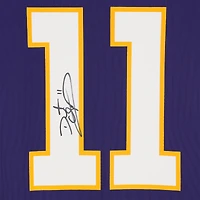 Maillot de match rétro violet Nike autographié par Daunte Culpepper des Vikings du Minnesota