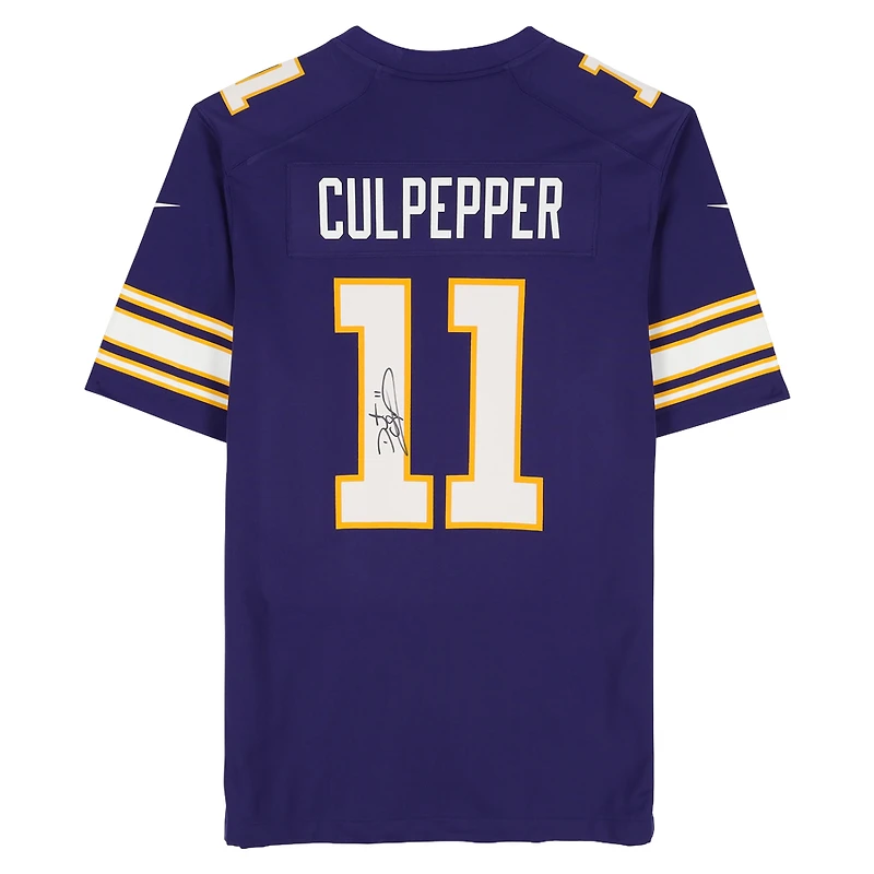 Daunte Culpepper Minnesota Vikings Autographed Purple Nike Throwback Game Jersey