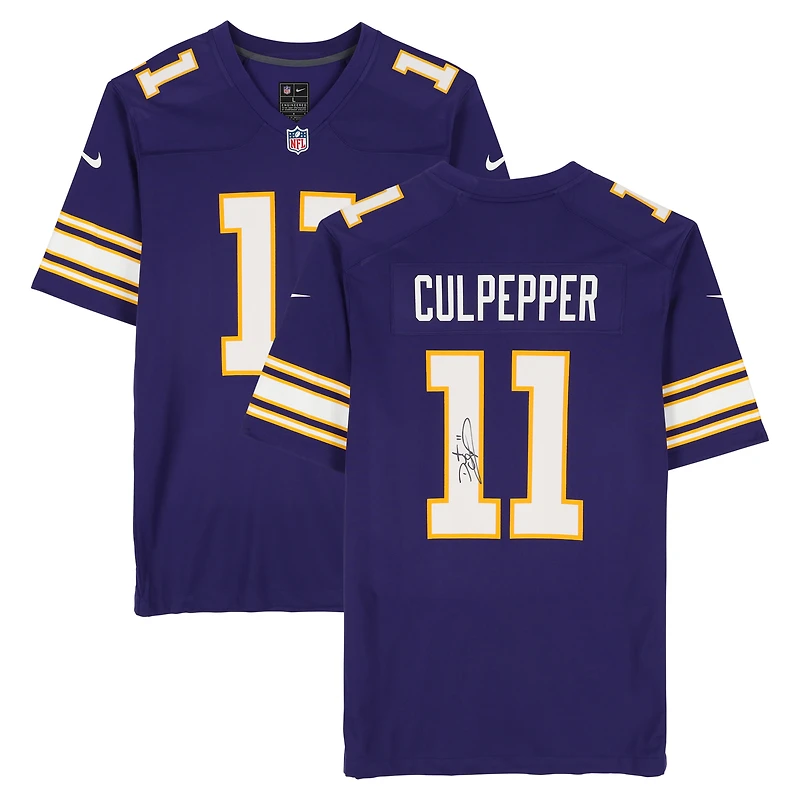 Daunte Culpepper Minnesota Vikings Autographed Purple Nike Throwback Game Jersey