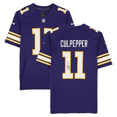 Daunte Culpepper Minnesota Vikings Autographed Purple Nike Throwback Game Jersey