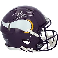 Casque Riddell authentique rétro Speed ​​1983-2001 autographié par Daunte Culpepper, Minnesota Vikings