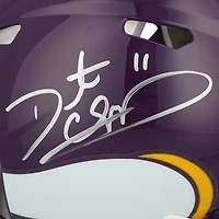 Casque Riddell authentique rétro Speed ​​1983-2001 autographié par Daunte Culpepper, Minnesota Vikings