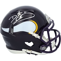 Casque miniature Riddell Speed ​​rétro 1983-2001 autographié par Daunte Culpepper, Minnesota Vikings