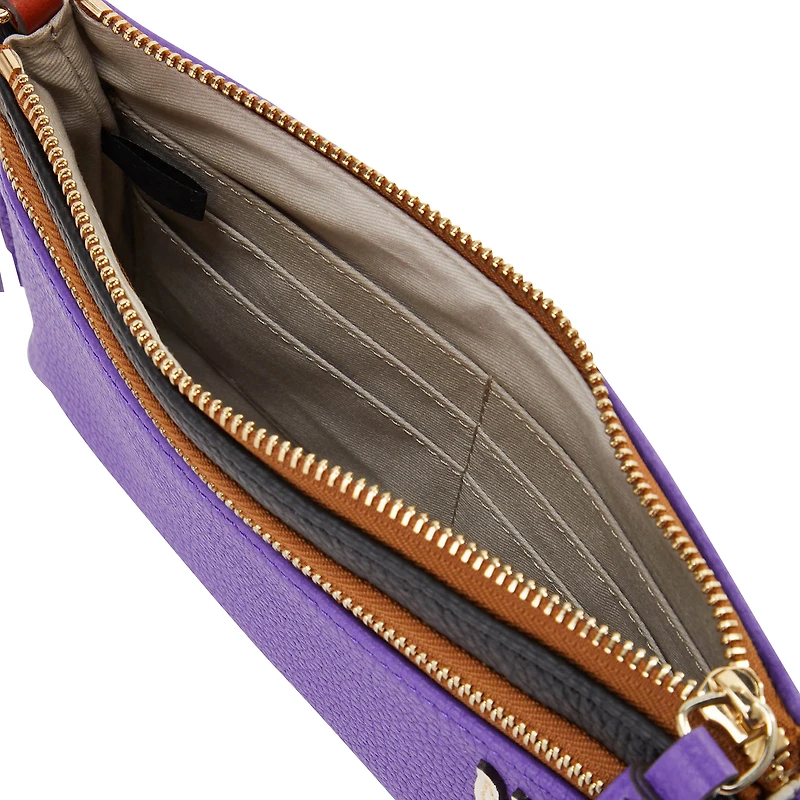 Dooney & Bourke Minnesota Vikings Infield Double-Zip Wristlet