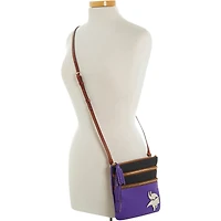 Dooney & Bourke Minnesota Vikings Infield Triple Zip Crossbody Purse
