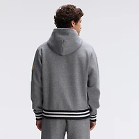 Sweat à capuche Fanatics Athletic gris chiné Minnesota Vikings Iconic bords en polaire