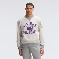 Sweat-shirt à poche en polaire Fanatics couleur avoine Minnesota Vikings Iconic.