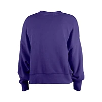 Sweat-shirt violet à paillettes pour fille New Era des Minnesota Vikings