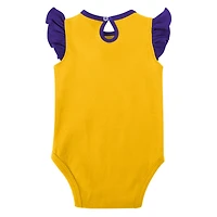 Girls Newborn & Infant Purple/Gold Minnesota Vikings Spread the Love 2-Pack Bodysuit Set