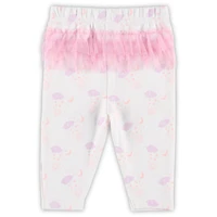 Girls Newborn & Infant White Minnesota Vikings Spreading Love Bodysuit and Tutu Leggings Set