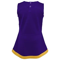 Girls Toddler Purple Minnesota Vikings Cheer Captain Dress with Bloomers