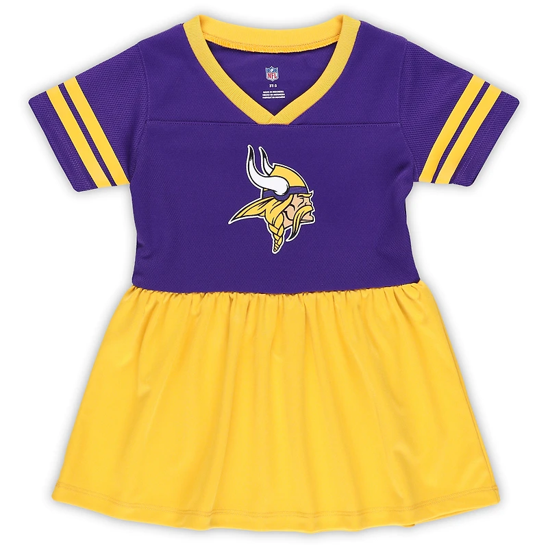 Robe en jersey violet à la mode Minnesota Vikings Stadium Lights pour filles