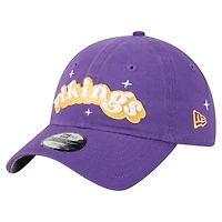Casquette ajustable New Era violette pour jeunes filles des Minnesota Vikings Cheer 9TWENTY