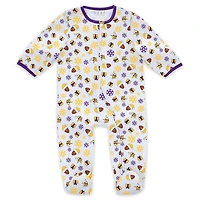 Vêtements pour bébés et nouveau-nés par Erin Andrews Ensemble pyjama bavoir à fermeture éclair les fêtes des Vikings du Minnesota