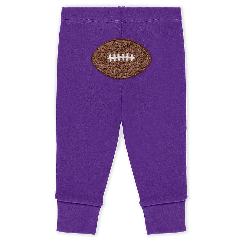 Infant & Newborn WEAR by Erin Andrews Minnesota Vikings Three-Piece Turn Me Around Bodysuits Pant Set