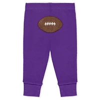 Infant & Newborn WEAR by Erin Andrews Minnesota Vikings Three-Piece Turn Me Around Bodysuits Pant Set