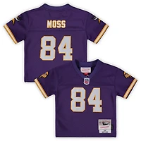 Maillot pour bébé Mitchell & Ness Randy Moss violet Minnesota Vikings 1998 retraité Legacy