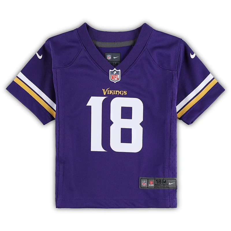 Infant Nike Justin Jefferson Purple Minnesota Vikings Team Player Game Jersey