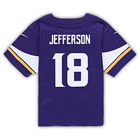 Maillot de jeu Nike Justin Jefferson violet pour enfant des Vikings du Minnesota