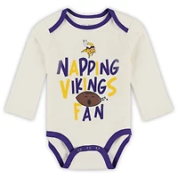 Ensemble trois pièces Little Champ des Vikings du Minnesota pour bébé Outerstuff