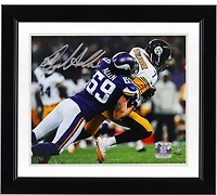 Jared Allen Minnesota Vikings Autographed 8" x 10" Sacking Ben Roethlisberger Photograph