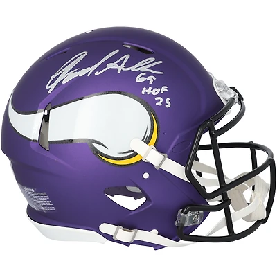 Jared Allen Minnesota Vikings Autographed Riddell Speed Authentic Helmet with "HOF 25" Inscription