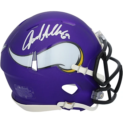 Mini-casque Riddell Speed ​​autographié par Jared Allen, joueur des Vikings du Minnesota