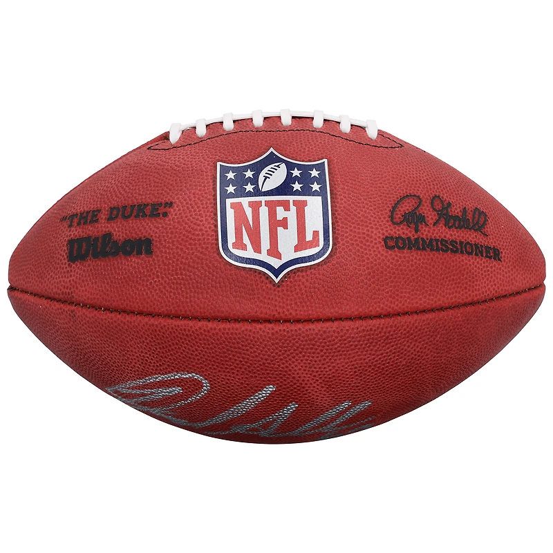Ballon de football Wilson Duke en couleur, autographié par Jared Allen (Minnes Vikings)