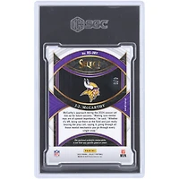 J.J. McCarthy Minnesota Vikings 2024 Panini Select Green Prizm Rookie Swatches Team Logo Dual-Color Relic #RS-JMY #4/5 SGC Authenticated 8.5 Rookie Card